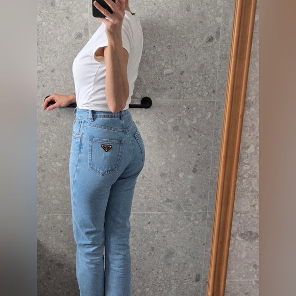 Prada Light Blue Ankle Jeans - Picture 9 of 9